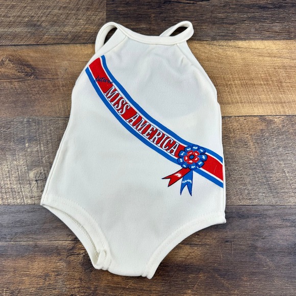 Vintage Classix Future Miss America Bodysuit Patriotic Pageant Romper - Picture 1 of 6